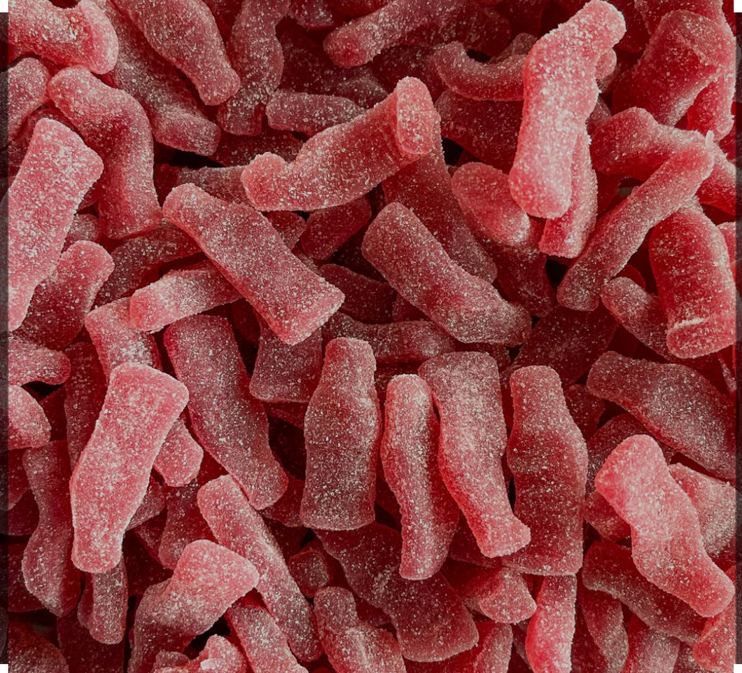 Sour raspberry bottles