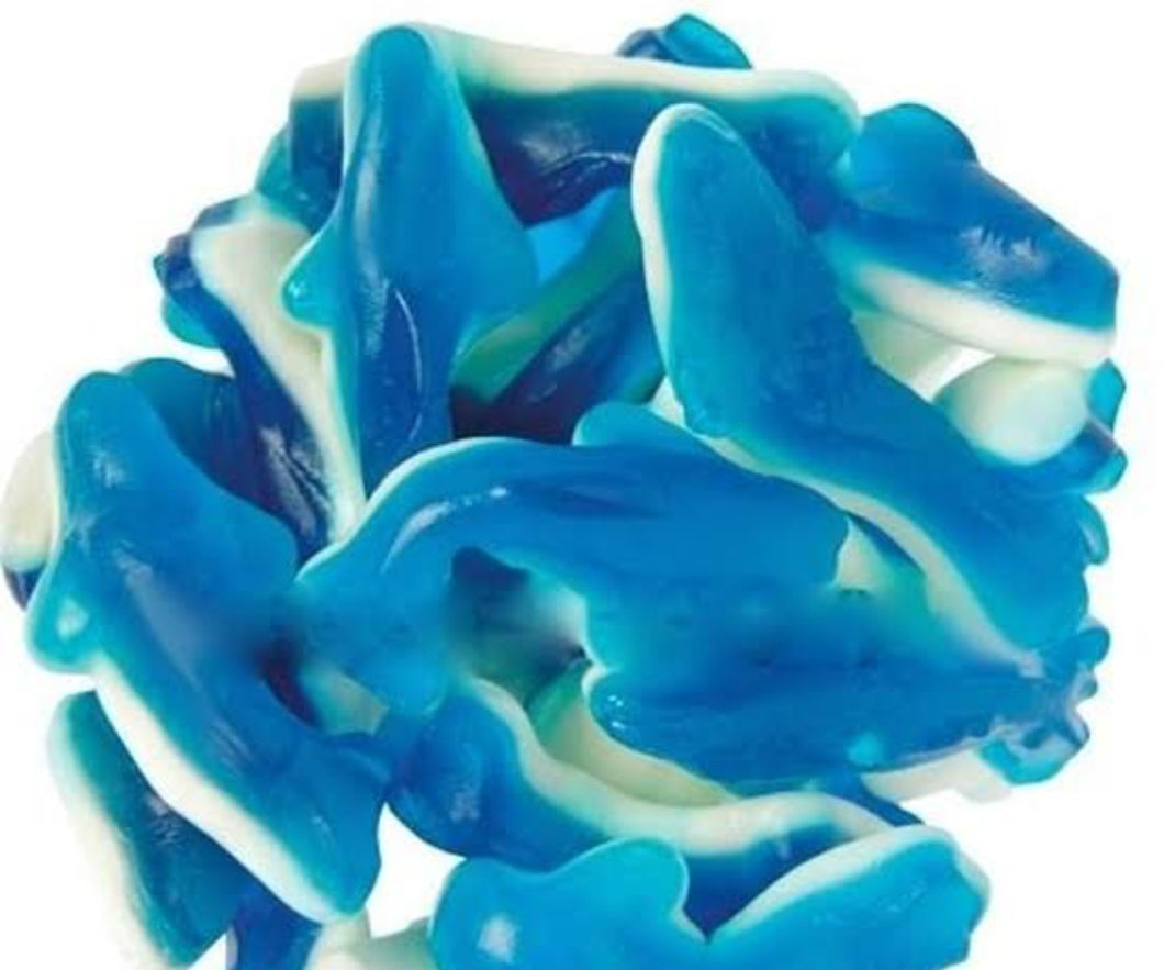 Blue gummy sharks
